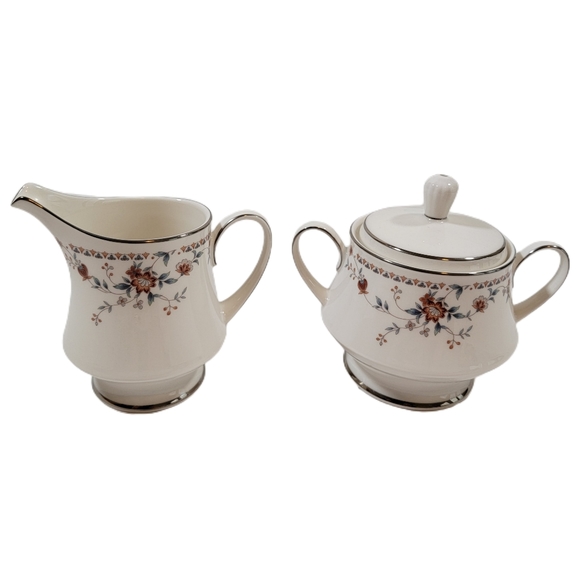 Adagio by Noritake fine china Cream Pitcher 4.5", And Sugar Bowl Set EUC - Picture 9 of 16